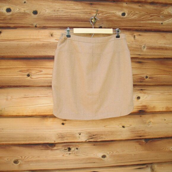 Vineyard Vines Camel Wool Blend Skirt - Picture 4 of 7